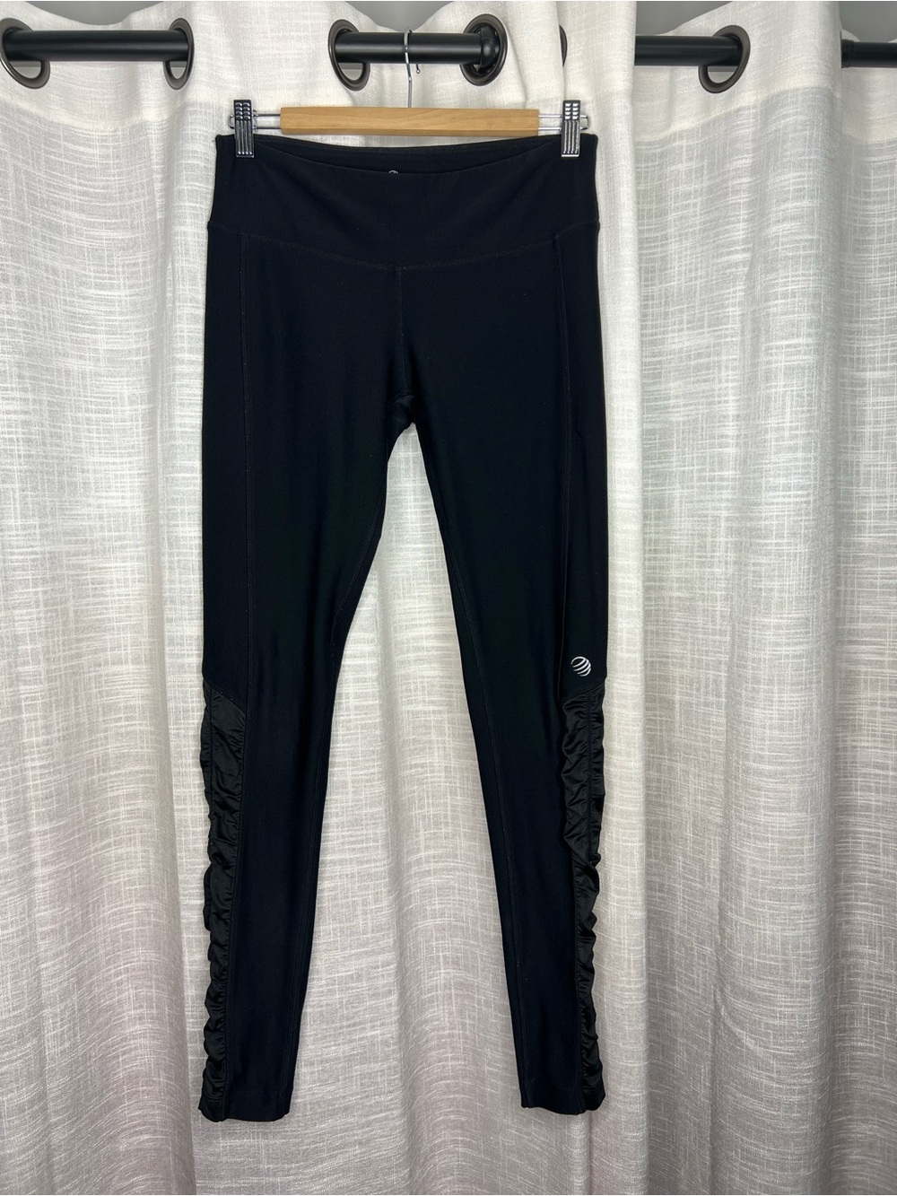 MPG Black Full Length scruched Leggings